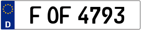 Trailer License Plate